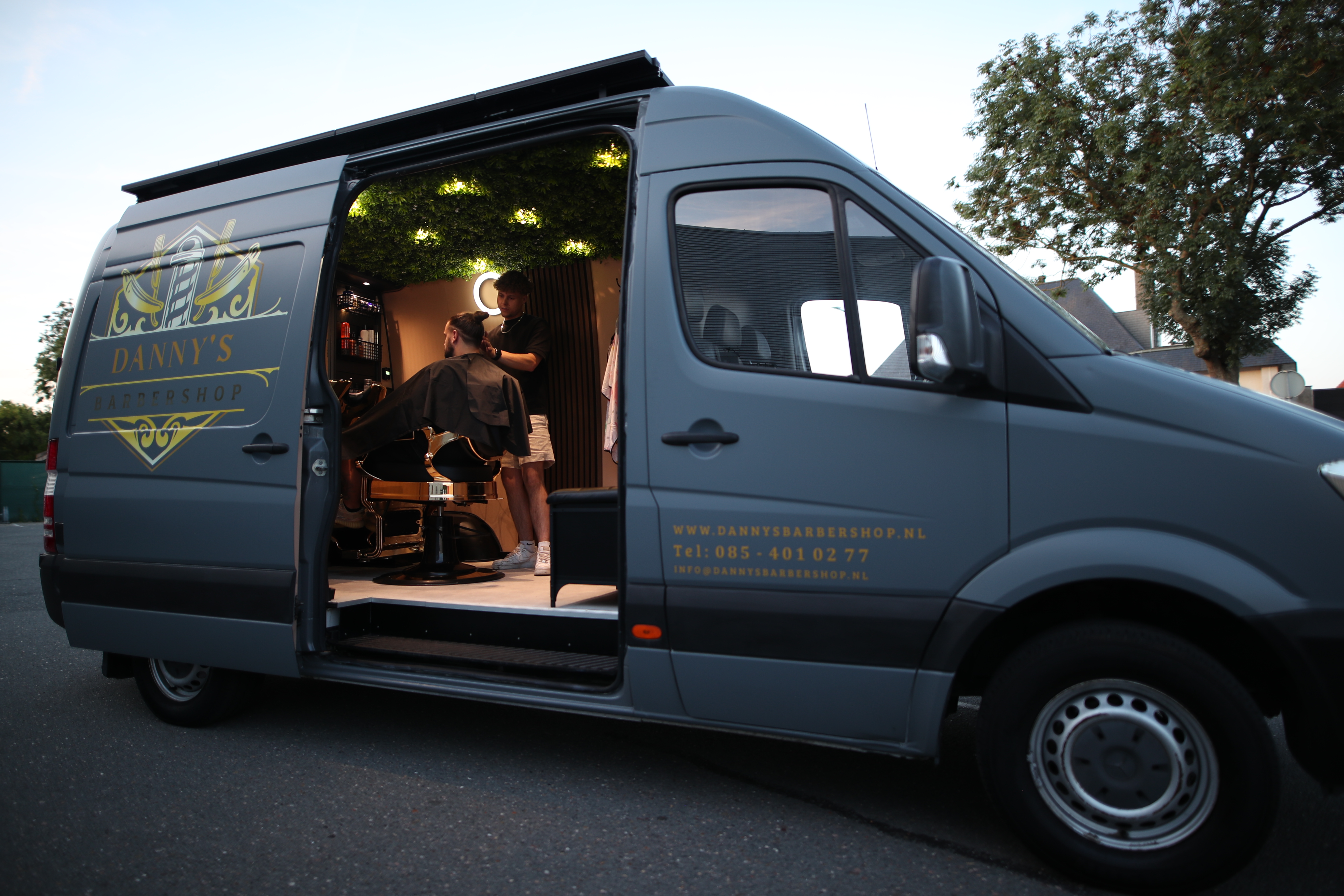 Afspraak maken bij Danny's mobiele barbershop